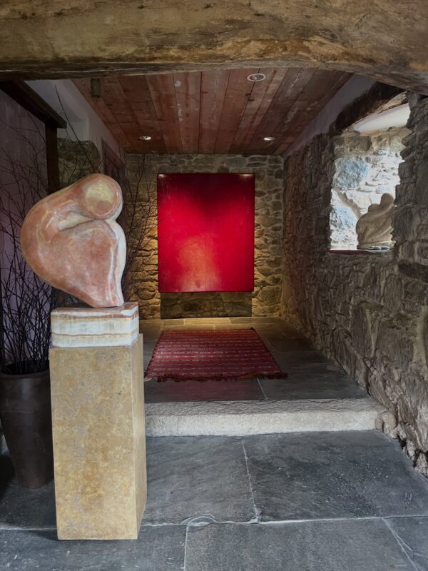 Delivering this pink onyx sculpture completes a week in the West Country.